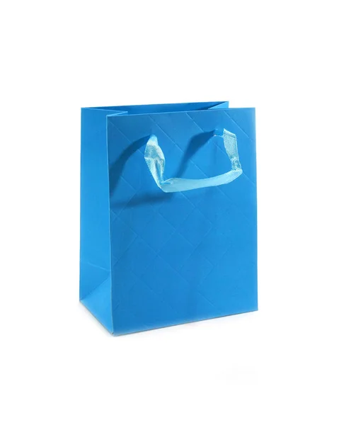 Paper Bag Gifts Purchases White Background — Stock Photo, Image