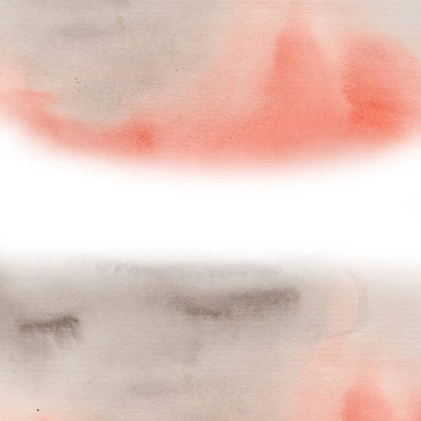 水彩画の背景赤 グレー — ストック写真