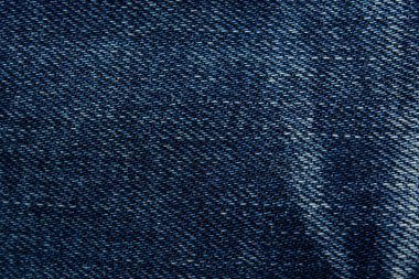 Mavi kot desenli, aşınmış yakın plan, kumaş arkaplan