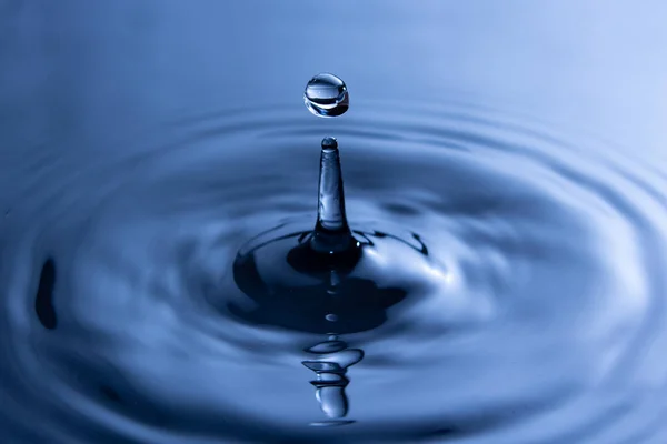 Gota Agua Cerca Salpicadura Agua —  Fotos de Stock