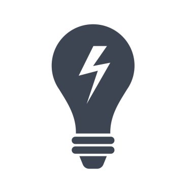 Enerji ışığı simgesi vektör grafiği