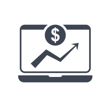 Pazarlama rapor simgesi vektör grafiği