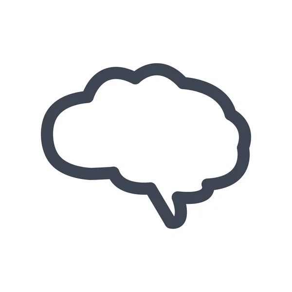 Icono Cerebral Vector Gráfico — Vector de stock