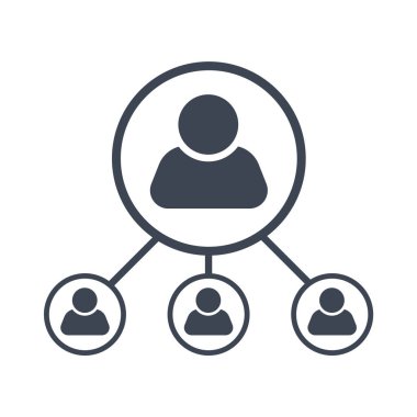 Bağlı pazarlama simgesi, vektör grafikleri