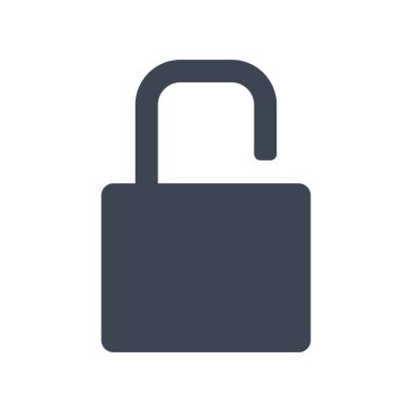 Kilit simgesi vektör grafiğini aç