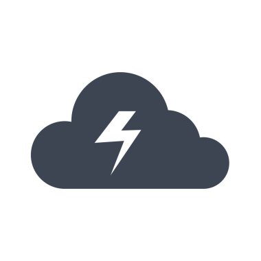 Fırtına simgesi vektör grafiği