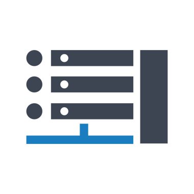 Sunucu simgesi vektör grafiği