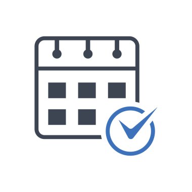 Olay Zamanlaması Simge Vektörü Grafiği