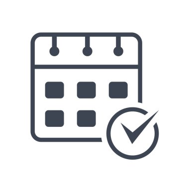 Olay Zamanlaması Simge Vektörü Grafiği