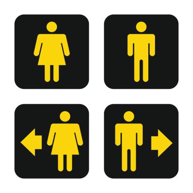 Tuvalet işareti vektör grafiği