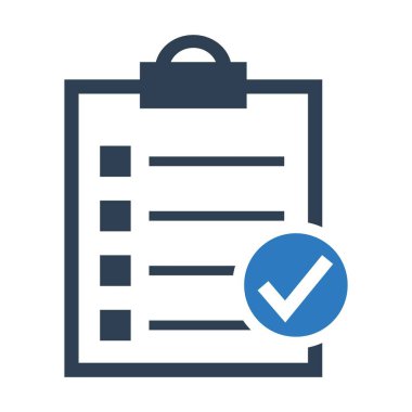 Kontrol listesi rapor simgesi vektör grafiği