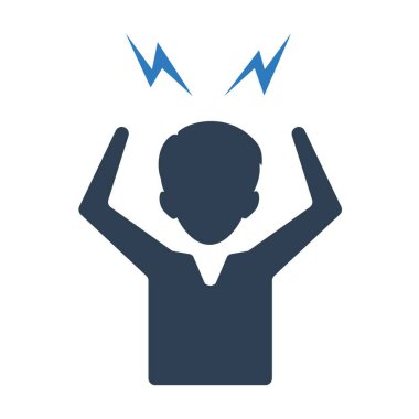 Erkek Kızgın Simge Vektörü Grafiği