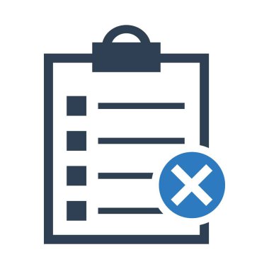 Kontrol listesi rapor simgesi vektör grafiği