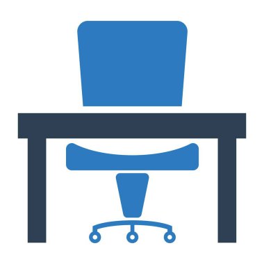 Ofis masa simgesi vektör grafiği