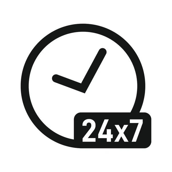Hours Service Available Icon Hours Service Sign Vector Graphic — стоковый вектор