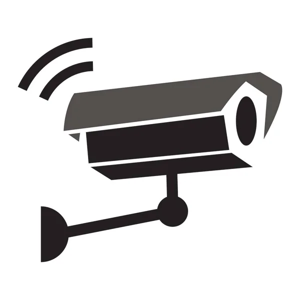 Ícones Câmera Cctv Ícone Câmera Vigilância Segurança — Vetor de Stock