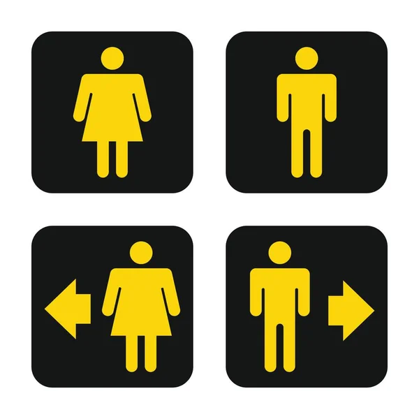 Toilet Sign Vector Graphic — 스톡 벡터