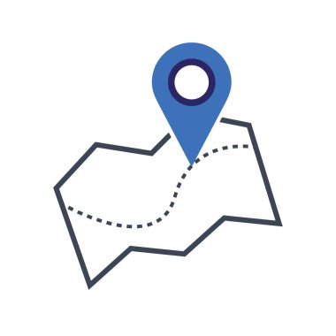 Harita imleci simgesi, GPS konum sembolü, Harita iğnesi, konum haritası simgesi