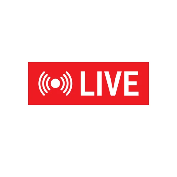 Live Icon Vector Graphics Live Sign Camera Live Video Icon — стоковий вектор