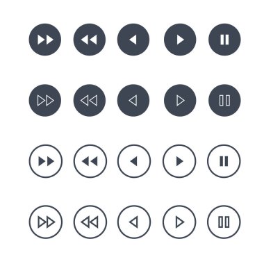 Çokluortam simgesi vektör grafiği