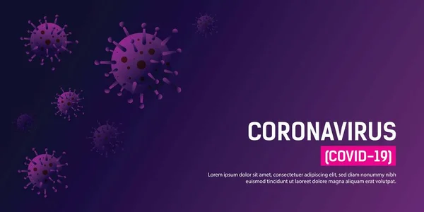 Infection Bactérienne Virale Fond Grippe — Image vectorielle