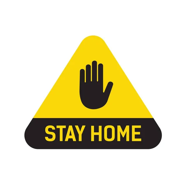 Stay Home Icône Vectoriel Graphique — Image vectorielle