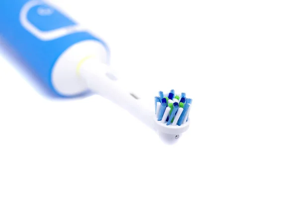 Ηλεκτρική Οδοντόβουρτσα Λευκό Φόντο Απομονωμένη — Φωτογραφία Αρχείου