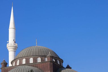 Bl arka plan karşı cami minare kulesi