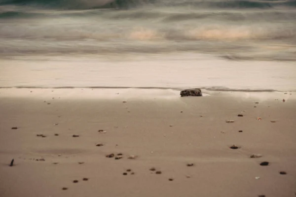 Puste Tło Morza Plaży Długich Ekspozycji Tła — Zdjęcie stockowe