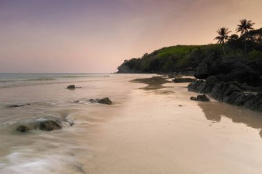 sahne sakin Beach deniz Güney Tayland, Phang Nga, Tayland