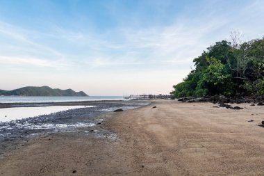 long beach ve sessiz deniz Güney Tayland çok oy alan