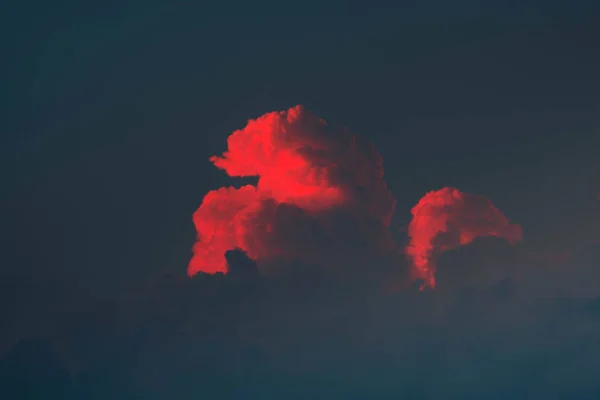 Cumulonimbus Nuvem Fundo Por Sol Para Previsão Conceito Meteorologia — Fotografia de Stock