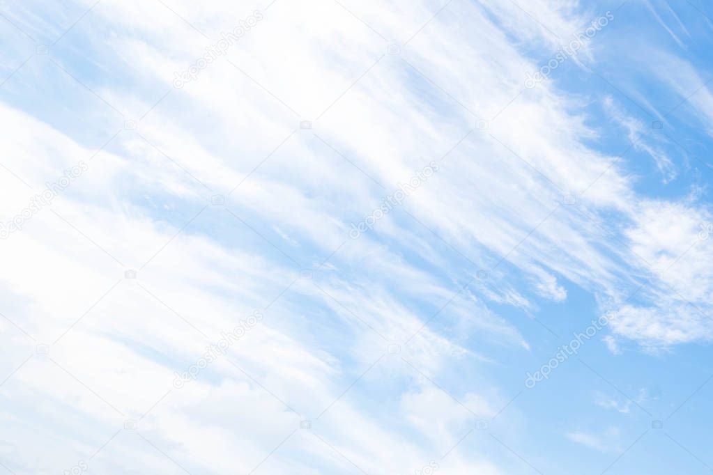 abstract of  Altostratus cloud in blue sky background for forecast and meteorology concept