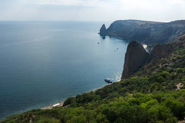 Cape Fiolent Sevastopol Crimea Utsikt Över Havet Och Stranden Uppifrån — Stockfoto