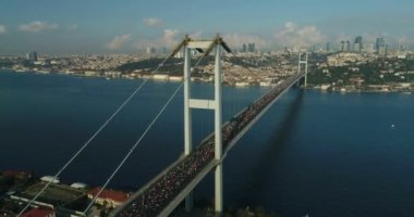 Istanbul Boğaziçi Köprüsü EURASIA Marathon havadan görünümü 20
