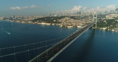 Istanbul Boğaziçi Köprüsü EURASIA Marathon havadan görünümü 11