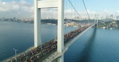 Istanbul Boğaziçi Köprüsü EURASIA Marathon havadan görünümü 15