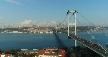 Istanbul Boğaziçi Köprüsü EURASIA Marathon havadan görünümü 16