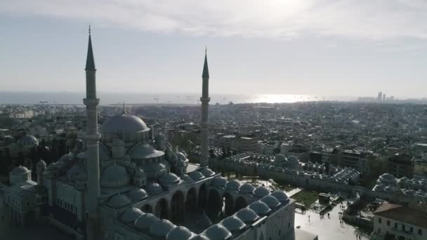 Mosquée Istanbul Fatih Vue Aérienne — Video