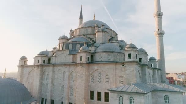 Istanbul Moskén Fatih Flygfoto — Stockvideo