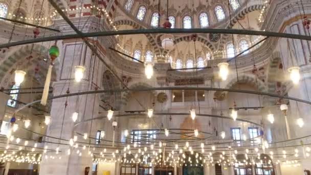 Istanbul Fatih Mosque Interior — Stock Video