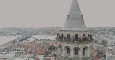 Istanbul Galata Kulesi ve Haliç havadan görünümü 2