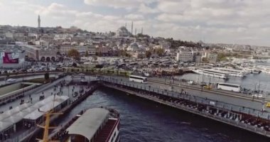 Istanbul Eminönü havadan görünümü