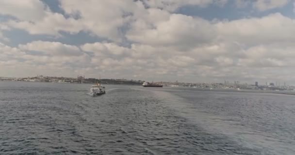 Istanbul Bosporus Ferry Stockvideo
