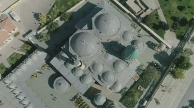 Konya Mevlana Camii karmaşık Üstten Görünüm