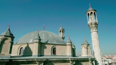 Konya cami ve şehir havadan görünümü
