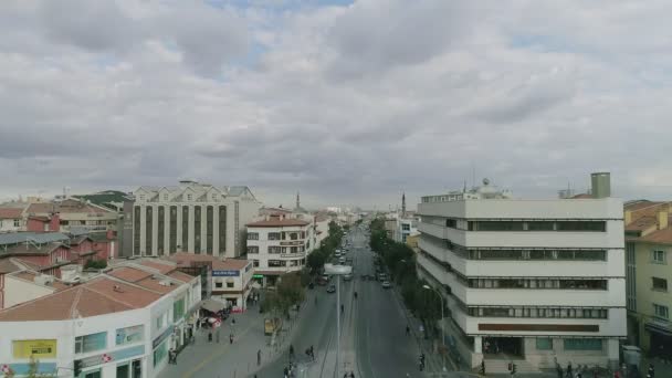 Luchtfoto Van Konya Stad — Stockvideo