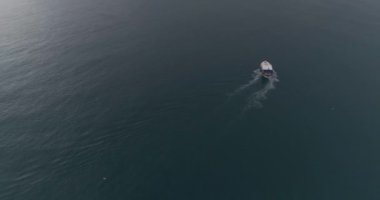 Tekne yelken Boğaz'ın havadan görünümü