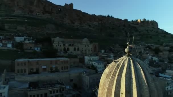 Tampilan Udara Kota Mardin — Stok Video