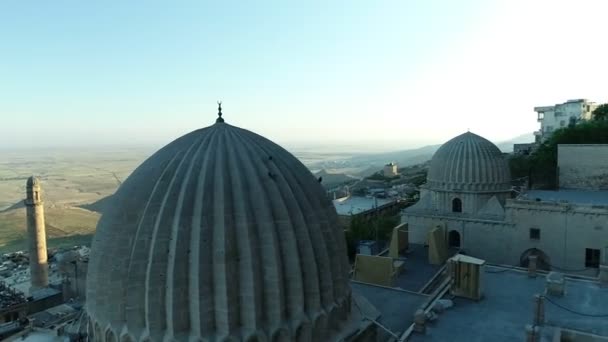 Vista Aérea Minarete Mardin — Vídeo de Stock